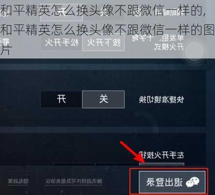和平精英怎么换头像不跟微信一样的,和平精英怎么换头像不跟微信一样的图片