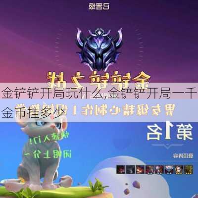 金铲铲开局玩什么,金铲铲开局一千金币挂多少