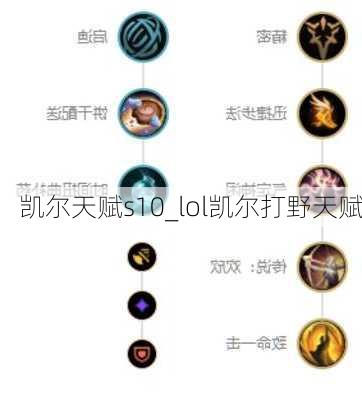 凯尔天赋s10_lol凯尔打野天赋