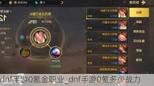 dnf手游0氪金职业_dnf手游0氪多少战力