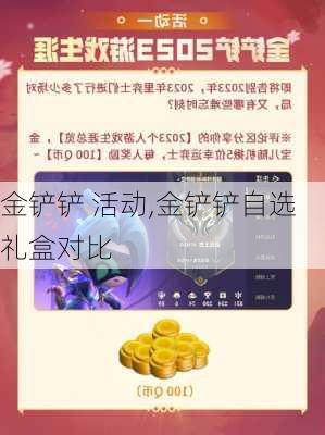 金铲铲 活动,金铲铲自选礼盒对比