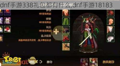 dnf手游338礼包都有什么,dnf手游18183