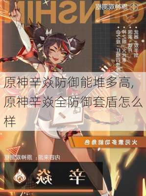 原神辛焱防御能堆多高,原神辛焱全防御套盾怎么样