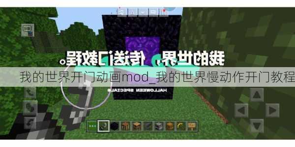 我的世界开门动画mod_我的世界慢动作开门教程