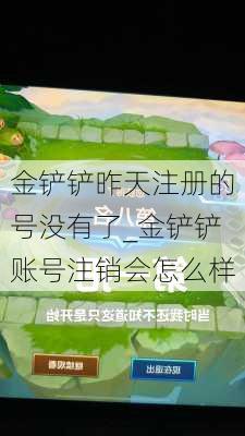 金铲铲昨天注册的号没有了_金铲铲账号注销会怎么样