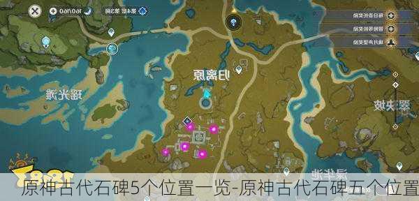 原神古代石碑5个位置一览-原神古代石碑五个位置