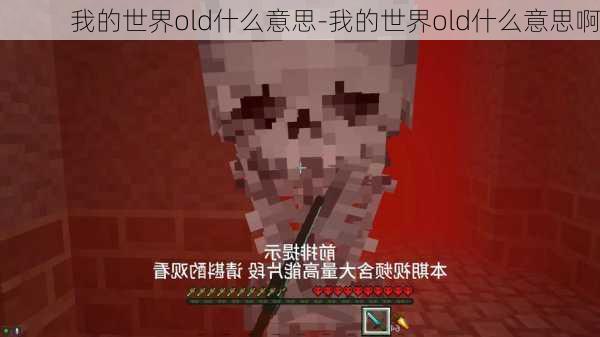 我的世界old什么意思-我的世界old什么意思啊