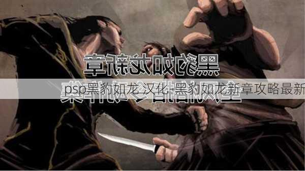 psp黑豹如龙 汉化-黑豹如龙新章攻略最新