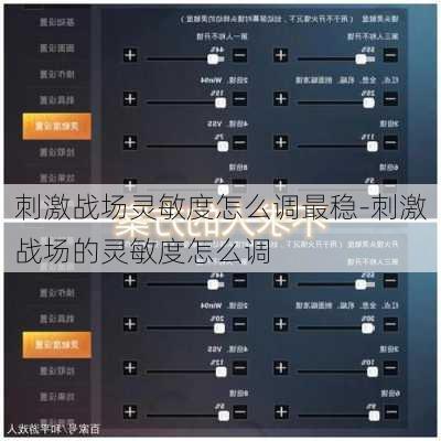 刺激战场灵敏度怎么调最稳-刺激战场的灵敏度怎么调