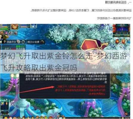 梦幻飞升取出紫金铃怎么走-梦幻西游飞升攻略取出紫金冠吗