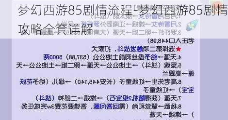 梦幻西游85剧情流程-梦幻西游85剧情攻略全套详解