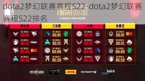 dota2梦幻联赛赛程S22-dota2梦幻联赛赛程S22排名