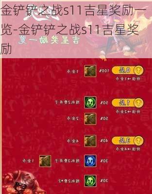 金铲铲之战s11吉星奖励一览-金铲铲之战s11吉星奖励