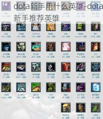 dota新手用什么英雄-dota新手推荐英雄