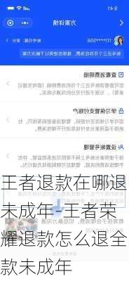 王者退款在哪退未成年-王者荣耀退款怎么退全款未成年