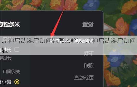 原神启动器启动问题怎么解决-原神启动器启动问题